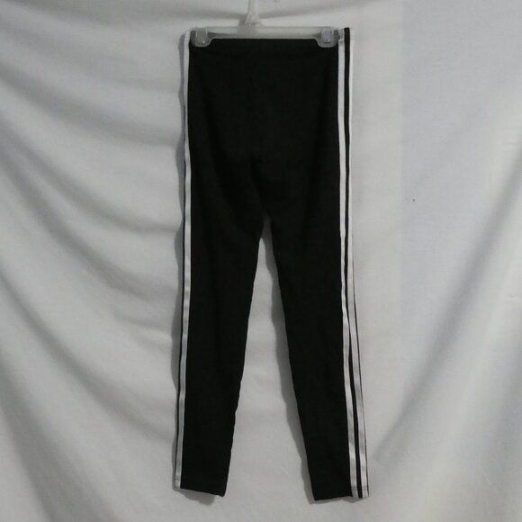 ADIDAS | kids 11 - 12 years - medium | Black Exercise Leggings | White Stripes - Picture 2 of 16